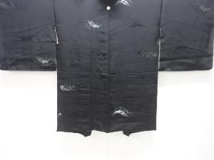 樹木模様織出し一つ紋羽織